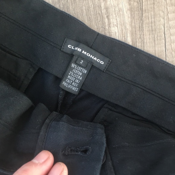 Club Monaco Black Shorts. New without tag - Picture 2 of 3